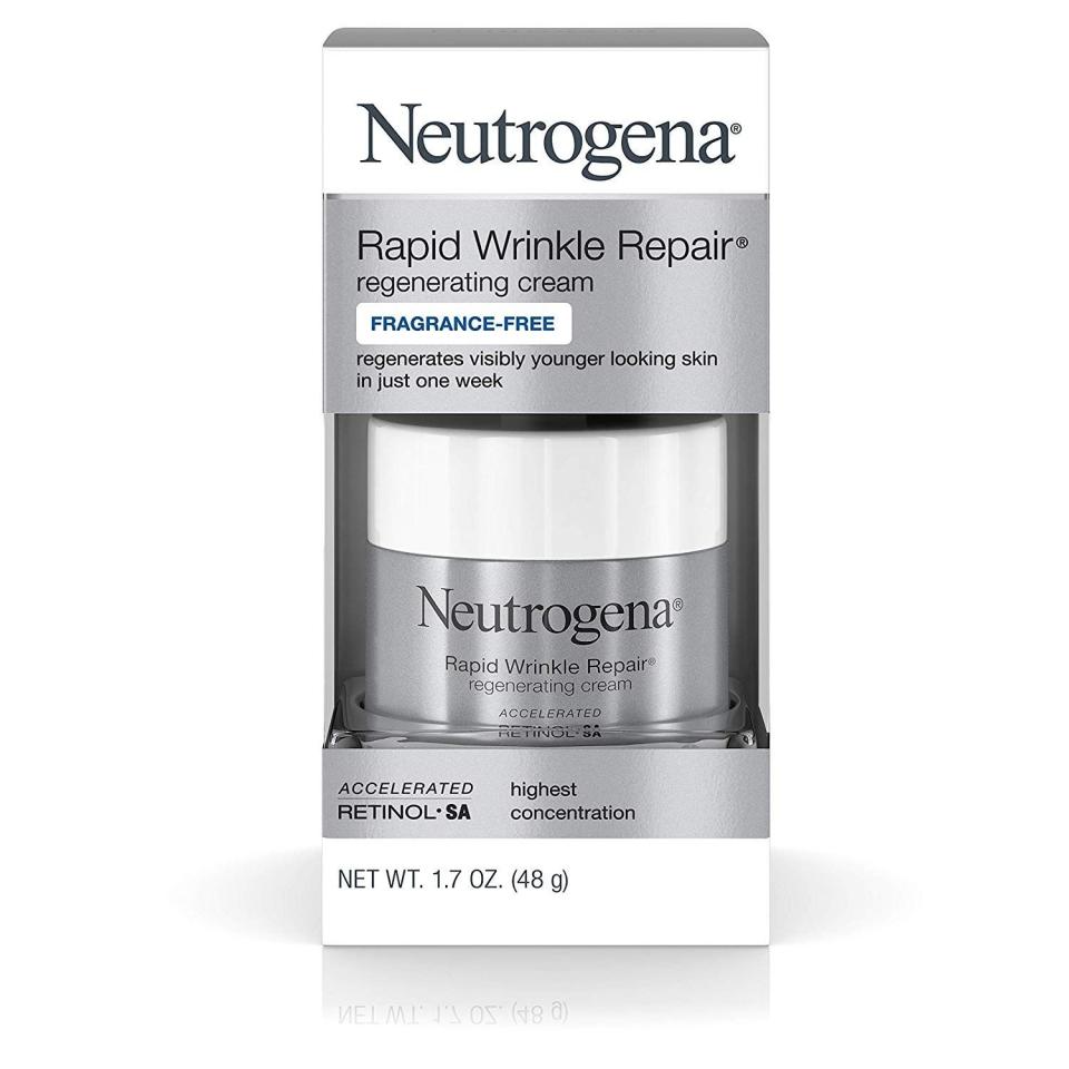 10) Neutrogena Rapid Wrinkle Repair Hyaluronic Acid & Retinol Face Cream