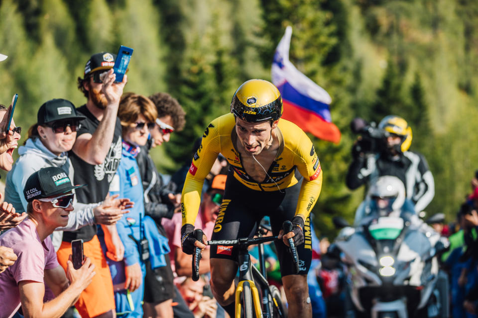 Primoz Roglic hammers to the overall victory on Monte Lussari
