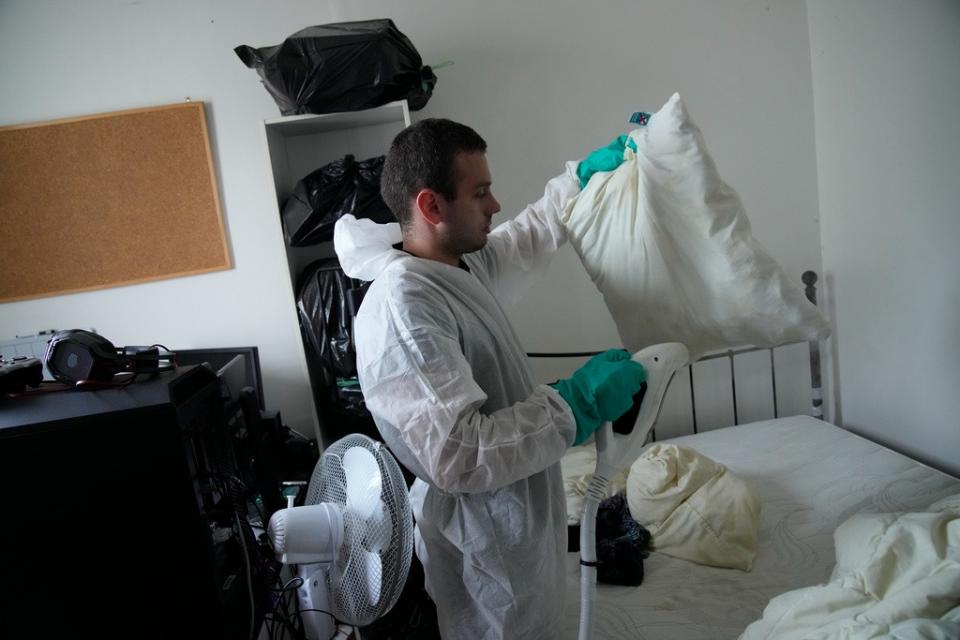 法國專業除蟲公司到府殲滅臭蟲的價格動輒數百歐元。美聯社