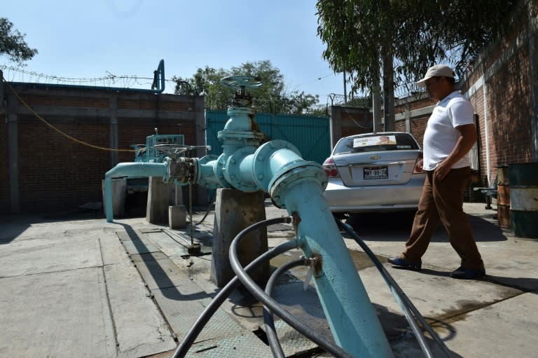 Nearly 40 percent of Mexico City's water supply is lost to leaks in the city's antiquated system of pipes, say municipal authorities