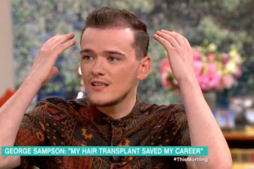 George appeared on This Morning to talk about his hair transplant