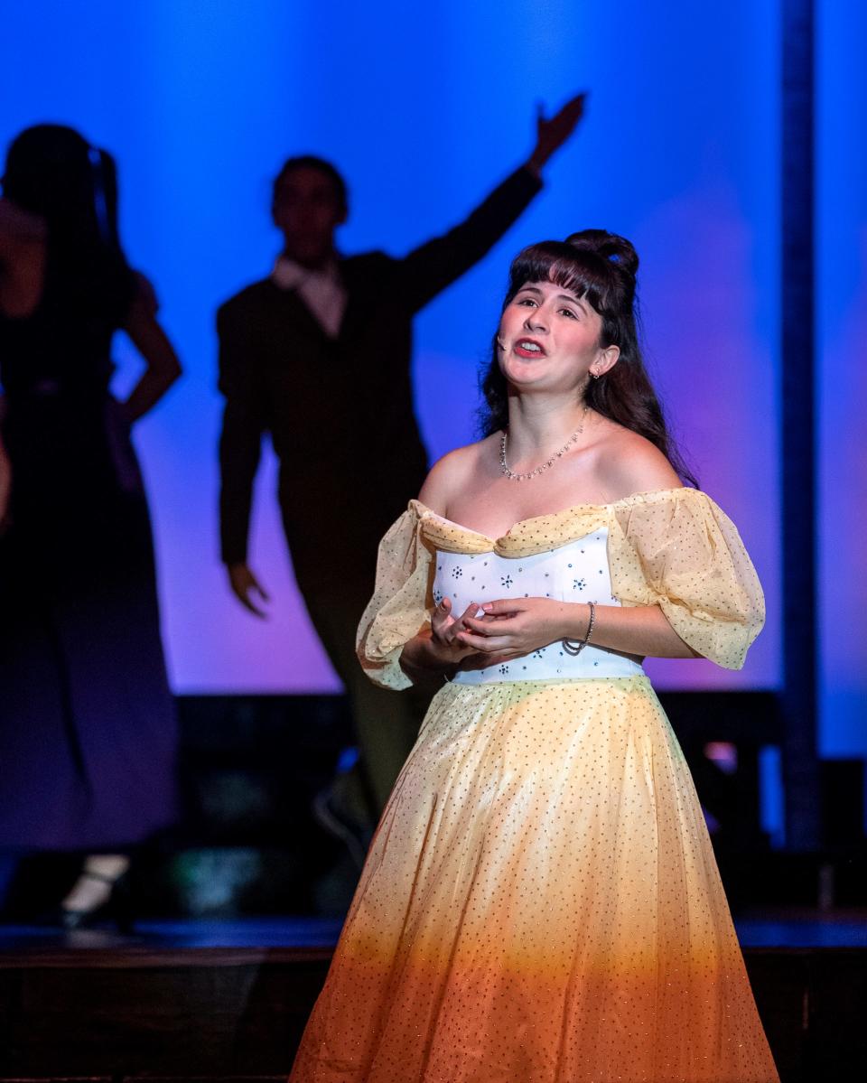 Ruthie Espinoza rehearses Monday, July 17, 2023 for TCOE's production of "Into the Woods," which opens July 21. The theatre company is celebrating its 25th anniversary.