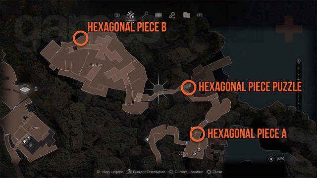 RE4 Remake, Hexagon Puzzle Solution & Hexagonal Pieces Location