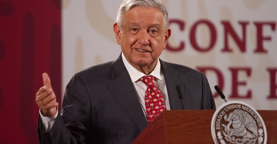 El presidente López Obrador en conferencia
