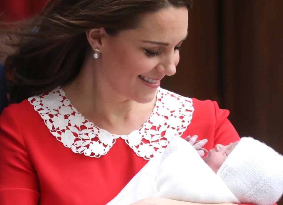 The Duchess of Cambridge and Prince Louis