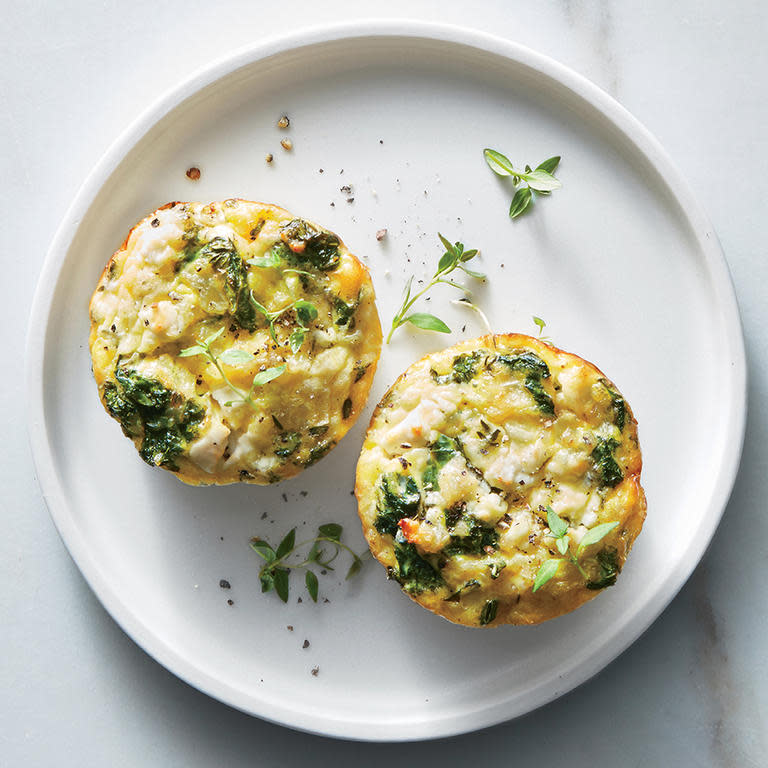 Bulgur and Greens Mini Quiches