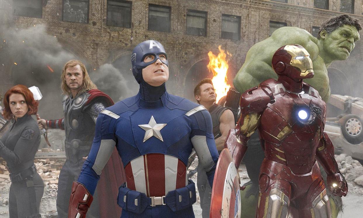 Scarlett Johansson, Chris Hemsworth, Chris Evans, Jeremy Renner, Mark Ruffalo The Avengers - 2012