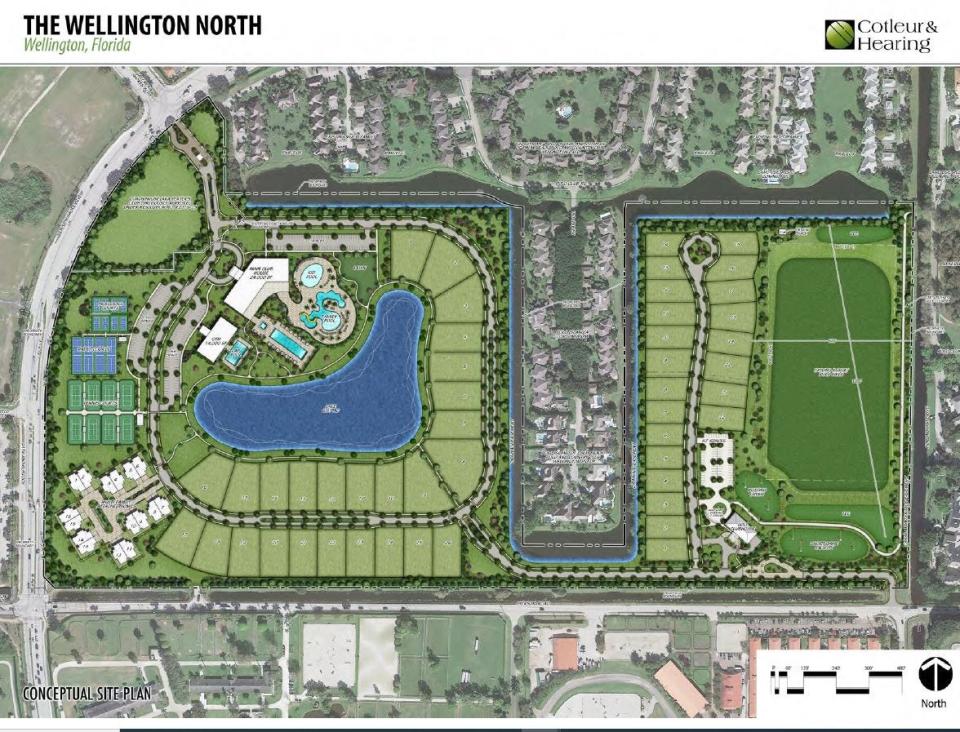 The Wellington Village Council on Tuesday, Oct. 10, 2023, will begin consideration of The Wellington North, a proposed luxury home development that would rise from the site of the Equestrian Village and the Whitebirch Polo Club along South Shore Boulevard.