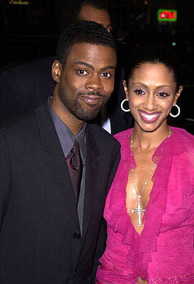 Chris Rock and his wife at the Hollywood premiere of Paramount's Down To Earth