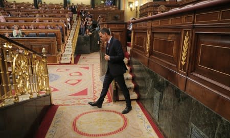 Investiture debate at the Parliament in Madrid