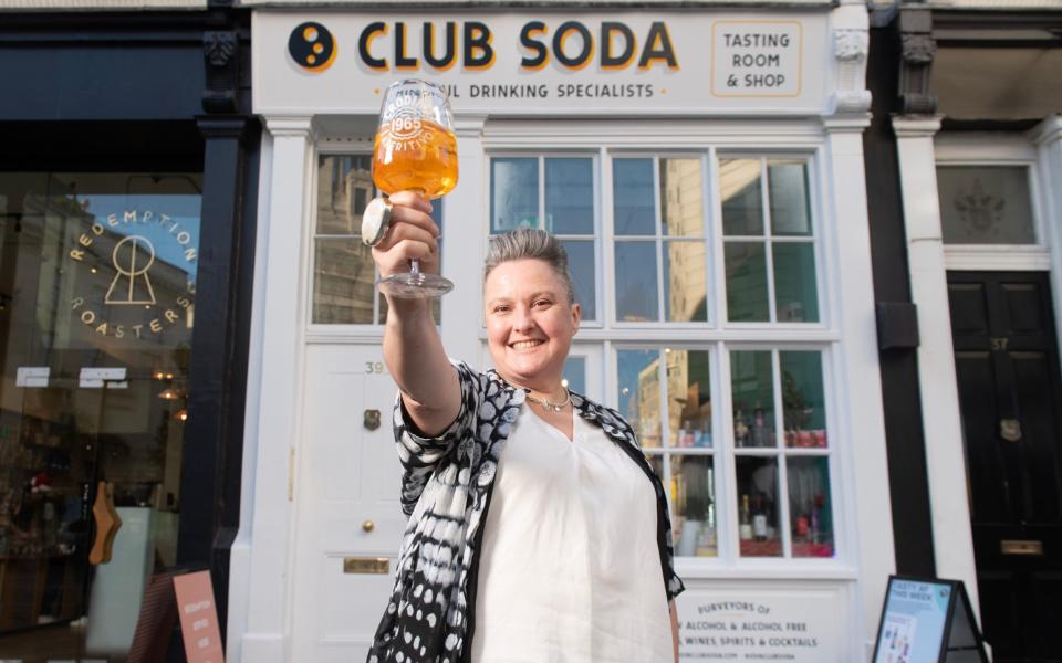 Club Soda, co-founded by Laura Willoughby MBE, is a global community helping people to drink mindfully - Geoff Pugh for the Telegraph