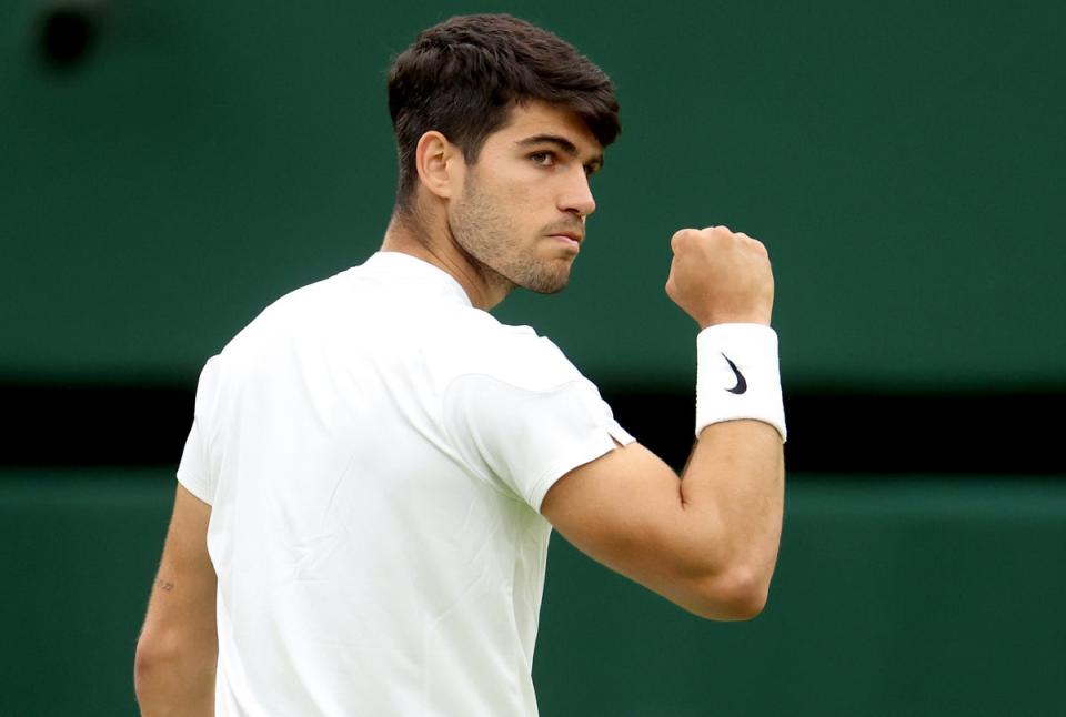 Alcaraz made it into the semi-finals at Wimbledon (Getty Images)