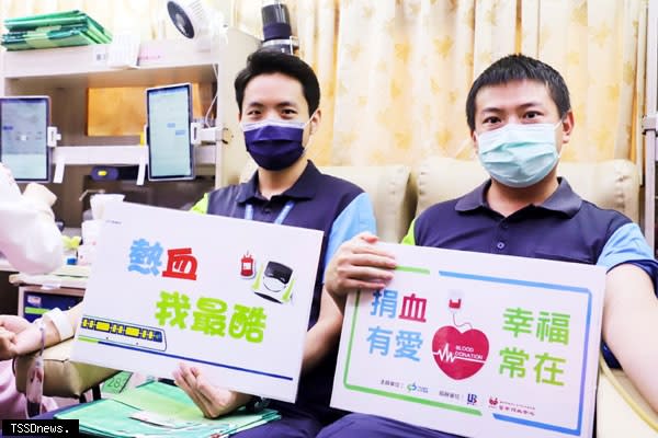 台中捷運號召民眾捐血救人。
