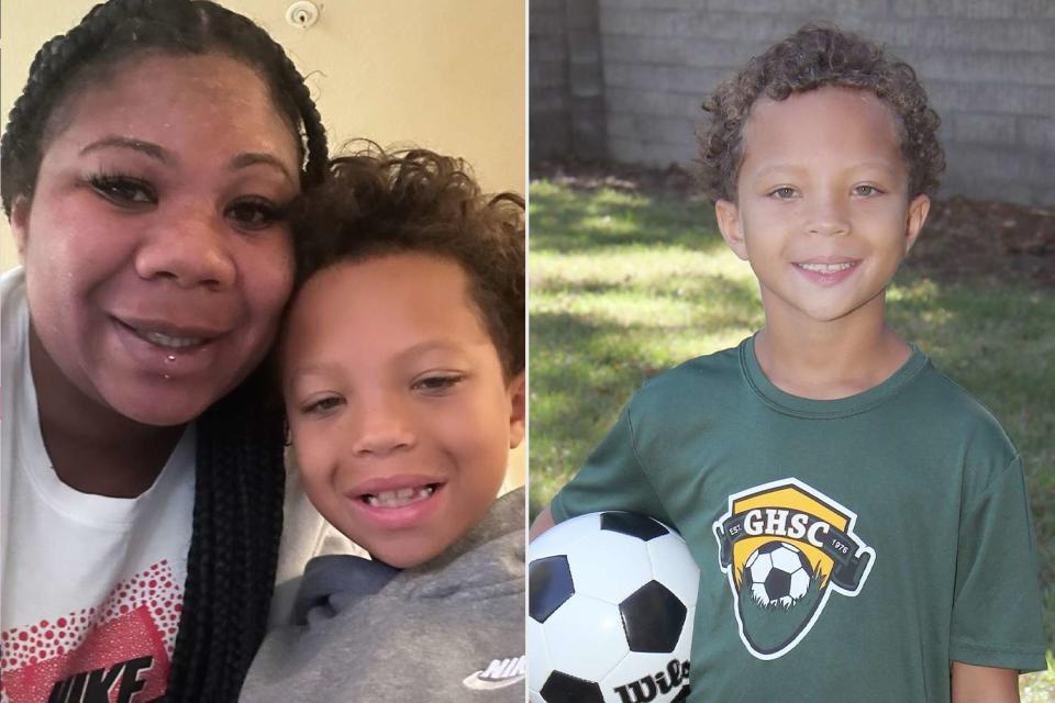 <p>Shanice Stewart</p> Shanice Stewart and son Brandon