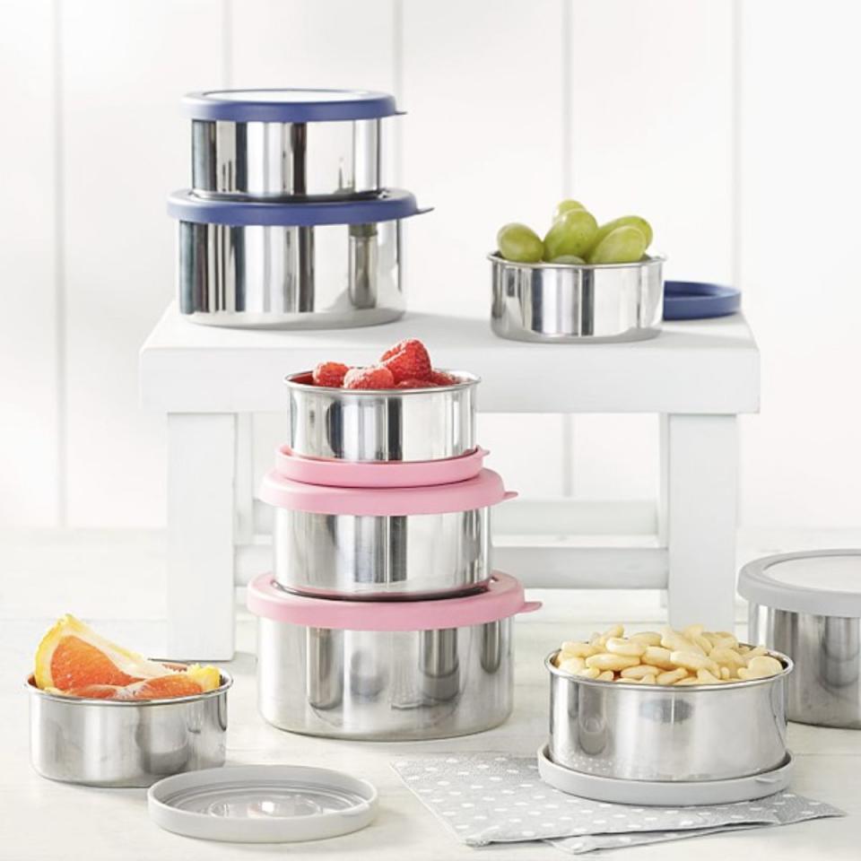 <p><a href="https://go.redirectingat.com?id=74968X1596630&url=https%3A%2F%2Fwww.potterybarnkids.com%2Fproducts%2Fspencer-stainless-nesting-trio%2F%3Fsku%3D3255570_14829859812&sref=https%3A%2F%2Fwww.thepioneerwoman.com%2Ffood-cooking%2Fg42266393%2Fmeal-prep-containers%2F" rel="nofollow noopener" target="_blank" data-ylk="slk:Shop Now;elm:context_link;itc:0;sec:content-canvas" class="link ">Shop Now</a></p><p>Spencer Stainless Nesting Container Trio</p><p>potterybarnkids.com</p><p>$16.99</p><span class="copyright">Pottery Barn Kids</span>