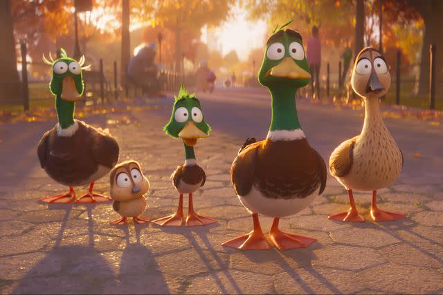 <p>Illumination Entertainment & Universal Pictures</p> The Mallard family in 'Migration'