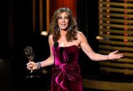 Allison Janney accepts the award for Outstanding Supporting Actress In A Comedy Series for her role in "Mom" onstage during the 66th Primetime Emmy Awards in Los Angeles, California August 25, 2014. REUTERS/Mario Anzuoni(EMMYS-SHOW) - RTR43QCV