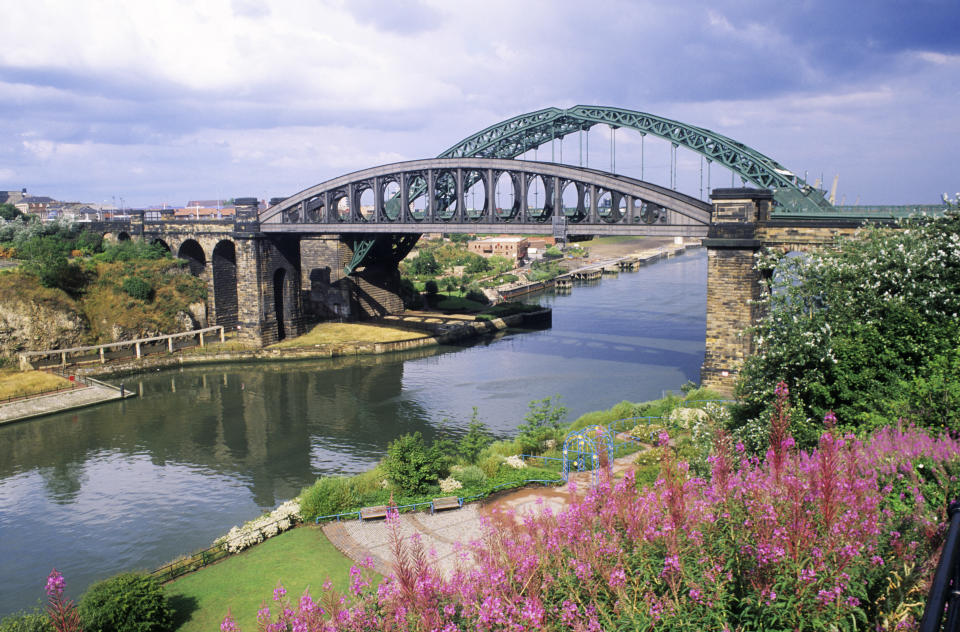 Sunderland, Wearmouth and Railway Bridges, River Wear, Tyne and Wear