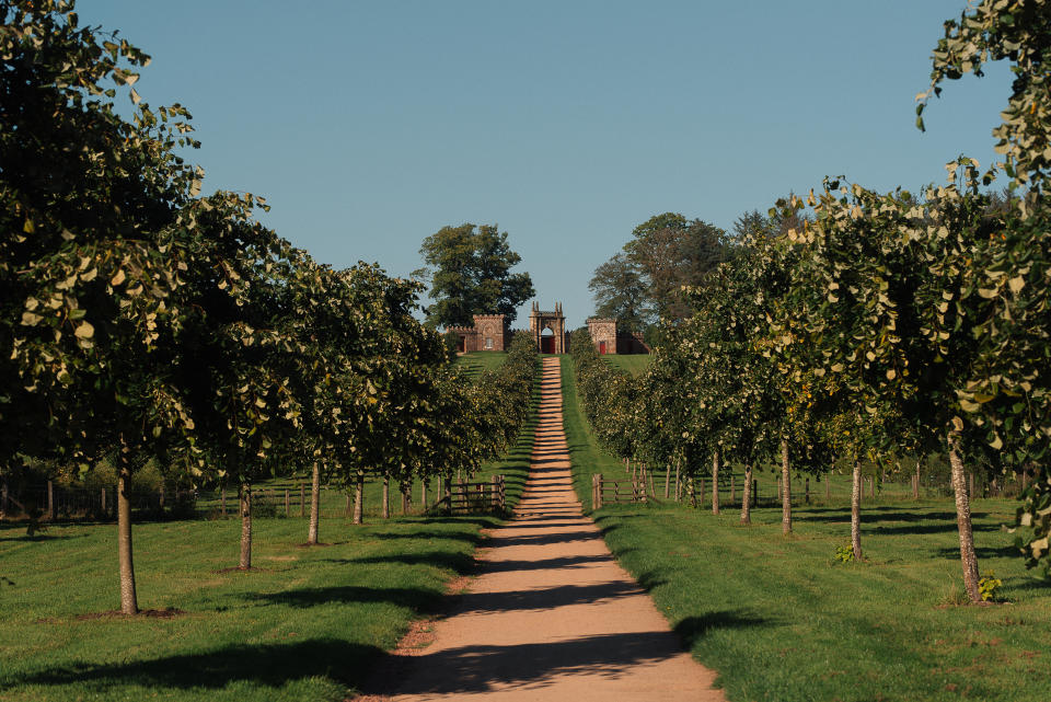 A view of Dumfries House in Scotland.