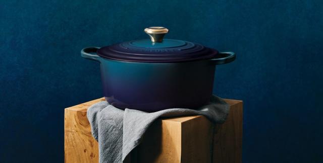 Every single item in the Le Creuset Indigo collection is on sale