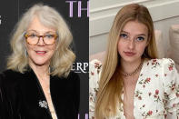 <p>Blythe Danner is an actress (with roles in films like 2000's <em>Meet the Parents</em>) producer and, oh yeah - mom to Oscar winner <a href="https://people.com/style/apple-martin-photos-gwyneth-paltrow/" rel="nofollow noopener" target="_blank" data-ylk="slk:Gwyneth Paltrow;elm:context_link;itc:0;sec:content-canvas" class="link ">Gwyneth Paltrow</a>.</p> <p>With Danner as her grandmother and Paltrow and Grammy Award-winner Chris Martin as parents, it stands to reason the teen might have <a href="https://people.com/style/gwyneth-paltrow-daughter-apple-teaches-her-what-snatched-means/" rel="nofollow noopener" target="_blank" data-ylk="slk:some influential aspirations of her own;elm:context_link;itc:0;sec:content-canvas" class="link ">some influential aspirations of her own</a>. </p>