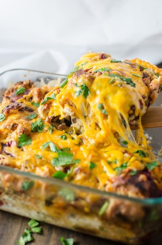 <p>The Flavor Bender</p><p>Extend the holiday cheer to the day after, by transforming boring leftovers into this delicious Thanksgiving Leftover Savory Bread Pudding—where flavorful stuffing, soaked in a herby custard, is baked with juicy pieces of turkey and sweet cranberries and then topped with melted cheddar cheese. </p><p><strong>Get the recipe: <a href="https://www.theflavorbender.com/thanksgiving-leftover-savory-bread-pudding" rel="nofollow noopener" target="_blank" data-ylk="slk:Thanksgiving Leftover Savory Bread Pudding;elm:context_link;itc:0;sec:content-canvas" class="link ">Thanksgiving Leftover Savory Bread Pudding</a></strong></p><p><strong>Related: <a href="https://parade.com/846033/felicialim/14-decadent-bread-pudding-recipes-you-must-make/" rel="nofollow noopener" target="_blank" data-ylk="slk:Decadent Bread Pudding Recipes You Must Make;elm:context_link;itc:0;sec:content-canvas" class="link ">Decadent Bread Pudding Recipes You Must Make</a></strong></p>