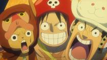 Luffy and friends in “One Piece Film Gold.” (Golden Village Pictures)