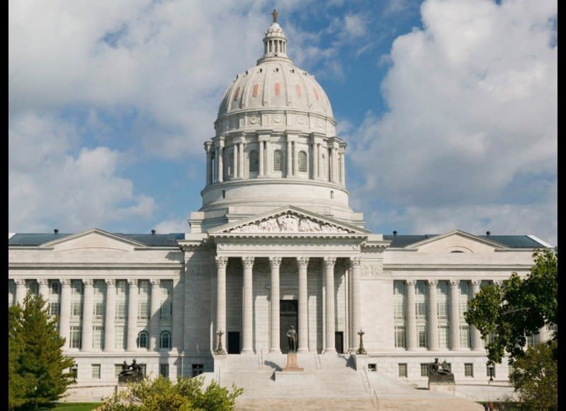 <strong>MISSOURI STATE CAPITOL</strong>  Jefferson City, Missouri    <strong>Year completed:</strong> 1917  <strong>Architectural style:</strong> Classical Revival  <strong>FYI:</strong>  The first floor of the capitol houses the Missouri State Museum, with exhibits detailing the state’s cultural and natural history. But that's not the only place to find interesting artifacts. In the buildings and around the grounds, look for James Earle Fraser’s 13-foot statue of Thomas Jefferson, Karl Bitter's bronze relief of the signing of the Louisiana Purchase Treaty, a frieze by Alexander Stirling Calder (father of th famed mobile-maker of the same name), and Thomas Hart Benton’s murals of everyday Missouri life.  <strong>Visit: </strong>The Missouri State Museum offers free guided tours every 20 minutes, beginning at the top of the hour, from 9 a.m. to 4 p.m. (except for noon). June through February, tours leave every half hour, from 9 a.m. to 4 p.m. (excluding a 12 p.m. lunch break).  