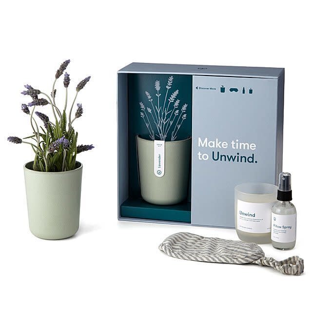 This four-piece set includes a pillow spray, soy blend candle, cotton eye mask and bamboo pot with lavender seeds. They'll really unwind with this set. <strong><a href="https://fave.co/2s1xzcR" target="_blank" rel="noopener noreferrer">Get it for $50 at Uncommon Goods</a></strong>. 