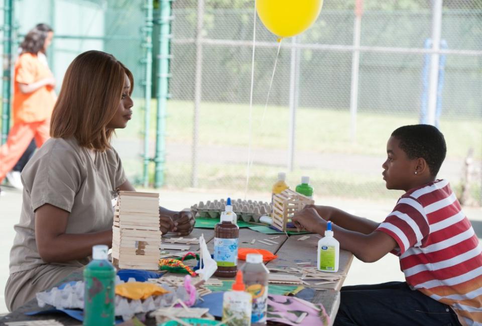 Laverne Cox and Michael Rainey Jr. in “Orange Is the New Black.” ©Netflix/Courtesy Everett Collection
