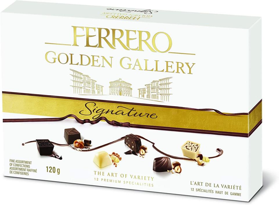 Ferrero Golden Gallery Signature Fine Assorted Chocolates. Image via Amazon.