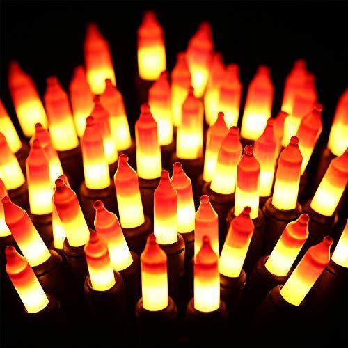 <p><strong>HAYATA</strong></p><p>amazon.com</p><p><strong>$13.99</strong></p><p>Who doesn't love candy corn—and these little lights, decorated like candy corn, have zero calories! Loop them around your hall table or front porch. </p>