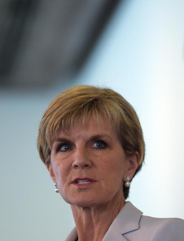 Australian Foreign Minister, Julie Bishop, pictured during a visit to Islamabad, on May 6, 2015