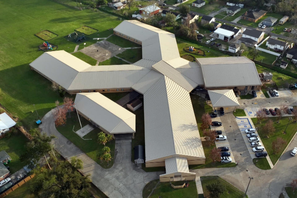 An aerial views of Fifth Ward Elementary School. (NBC News)