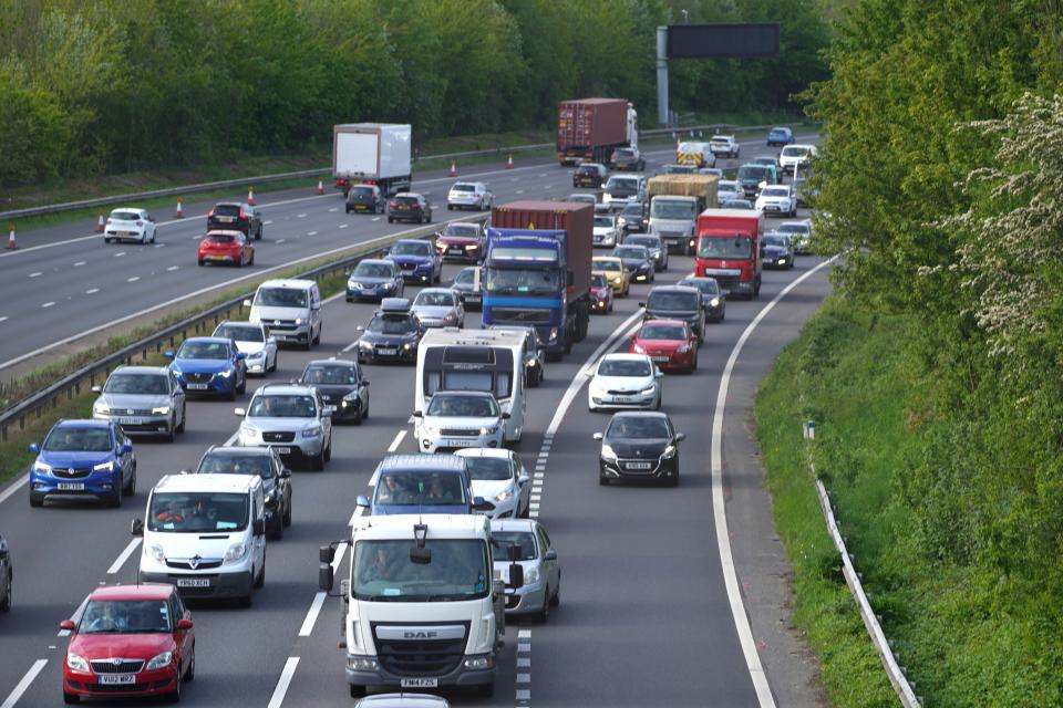 Routes including the M6, A30, A38, M5 and A303 are likely to be hotbeds for traffic throughout the summer season (PA Wire)