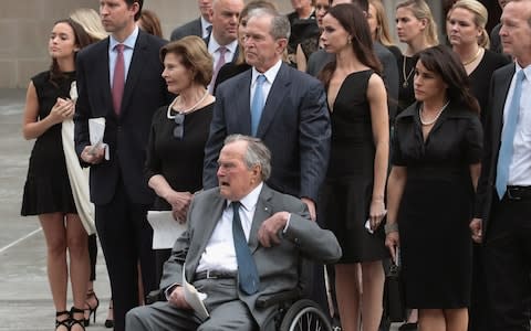 Mourners, Including Former Presidents, Attend Funeral For Barbara Bush - Credit: Getty