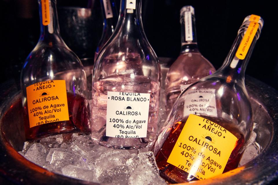 Calirose Tequila bottles