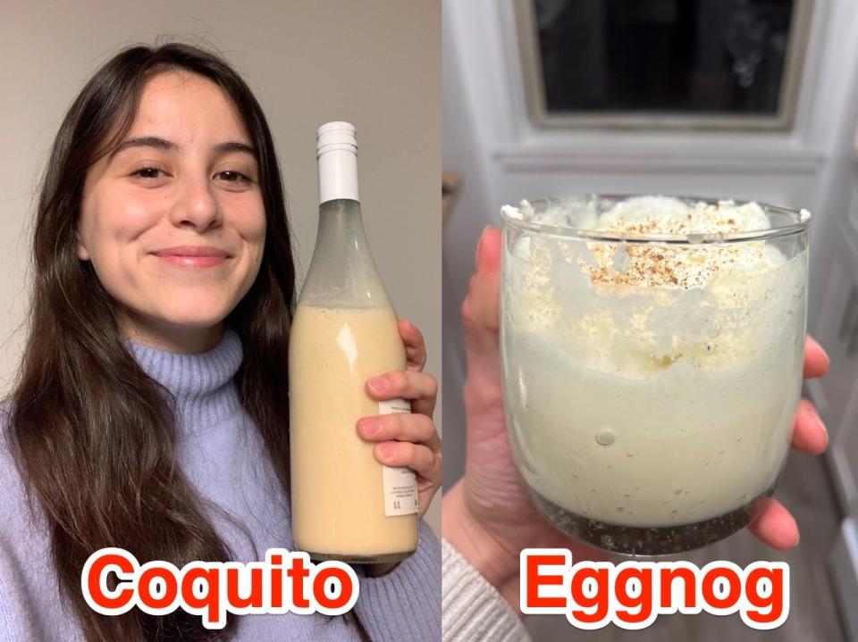 Coquito is richer in flavor and more consistent when it comes to texture.