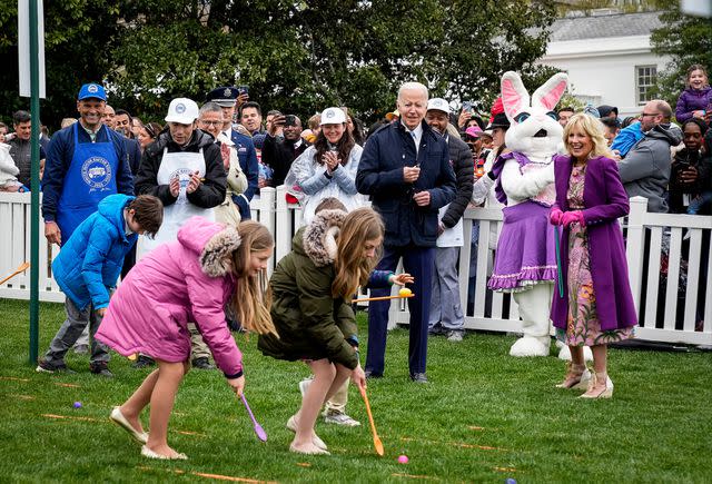 Drew Angerer/Getty The Bidens at the White House Easter Egg Roll