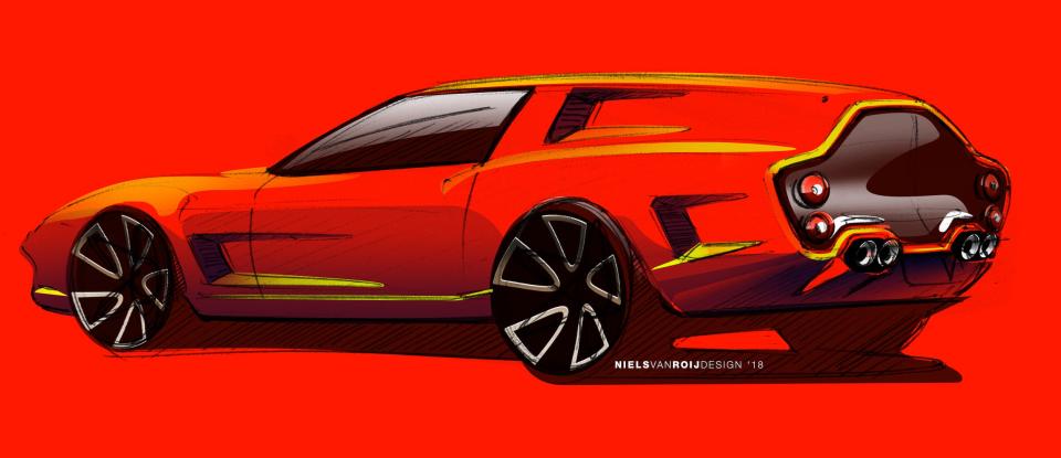 Niels van Roij Design Breadvan Hommage sketch