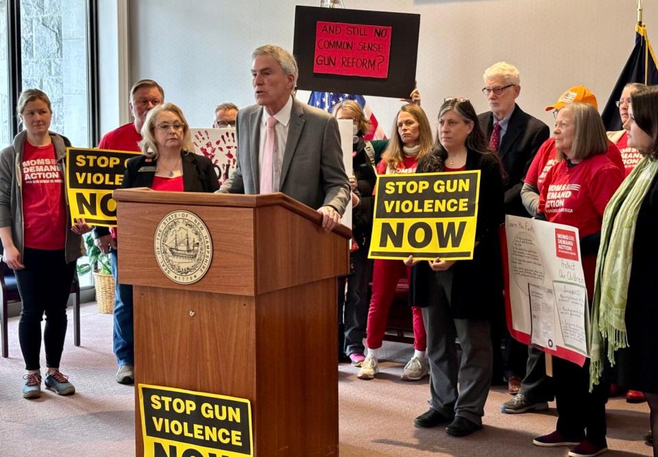 Rep. David Meuse, a Portsmouth Democrat, has joined Republican Rep. Terry Roy, of Deerfield, in sponsoring a bill that would add some mental health records to the database used for gun purchase background checks.