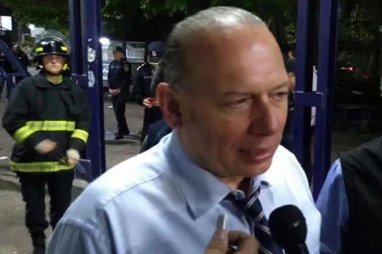 Sergio Berni, en el ojo de la tormenta, tras los graves incidentes en el estadio de Gimnasia y Esgrima de La Plata