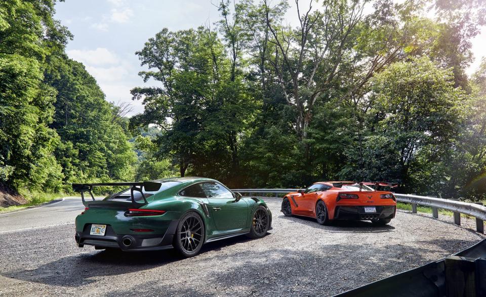 2019 Chevrolet Corvette ZR1 and 2018 Porsche 911 GT2 RS