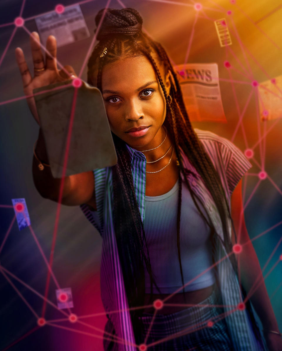 Naomi  -- Image Number: NAO_FIRST_LOOK.jpg -- Pictured: Kaci Walfall as Naomi -- Photo: The CW -- © 2021 The CW Network, LLC. All Rights Reserved.