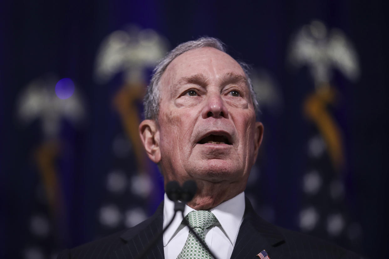 Newly announced Democratic presidential candidate, former New York Mayor Michael Bloomberg speaks during a press conference to discuss his presidential run on November 25, 2019 in Norfolk, Virginia. (Photo: Drew Angerer/Getty Images)