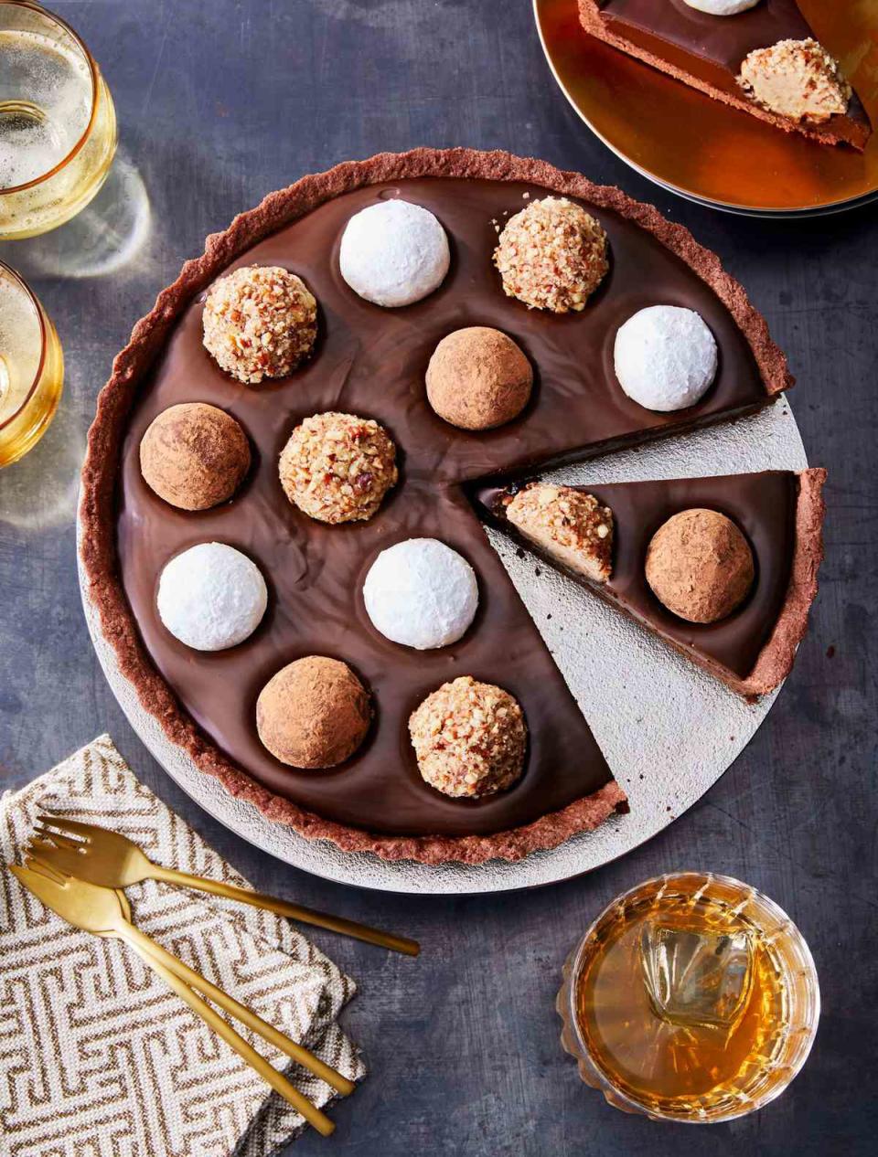 Bourbon Ball Tart