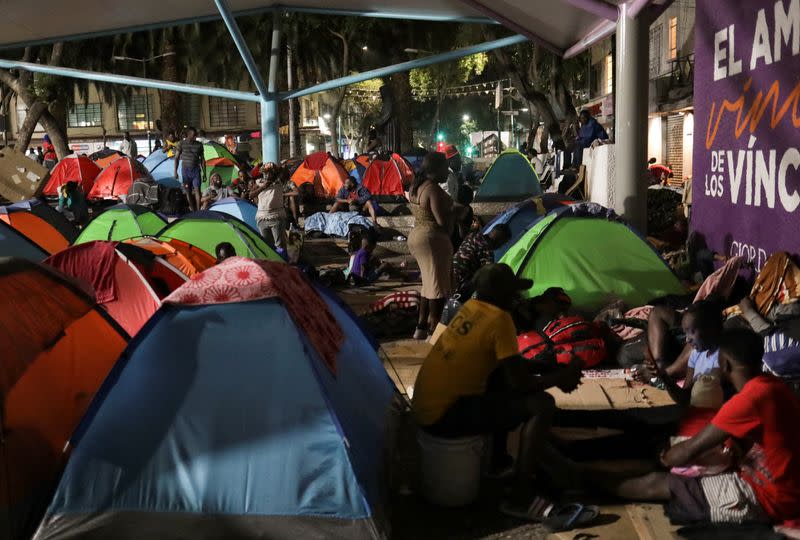 Haitian asylum-seekers in Mexico City