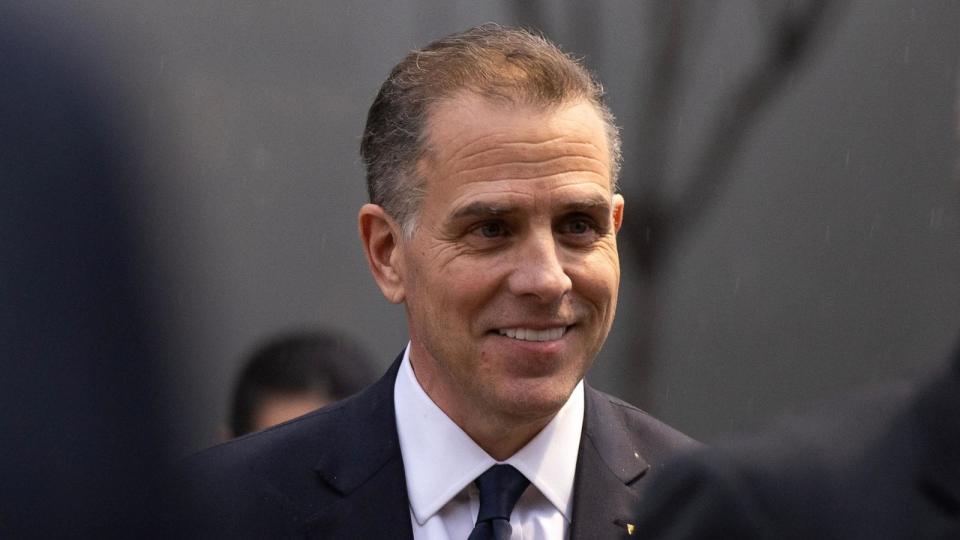 PHOTO: Hunter Biden, son of President Joe Biden, leaves after a closed door interview as part of the Republican-led House of Representatives impeachment inquiry at the O'Neill House Office Building, in Washington, D.C., on Feb. 28, 2024.  (Michael Reynolds/EPA via Shutterstock)