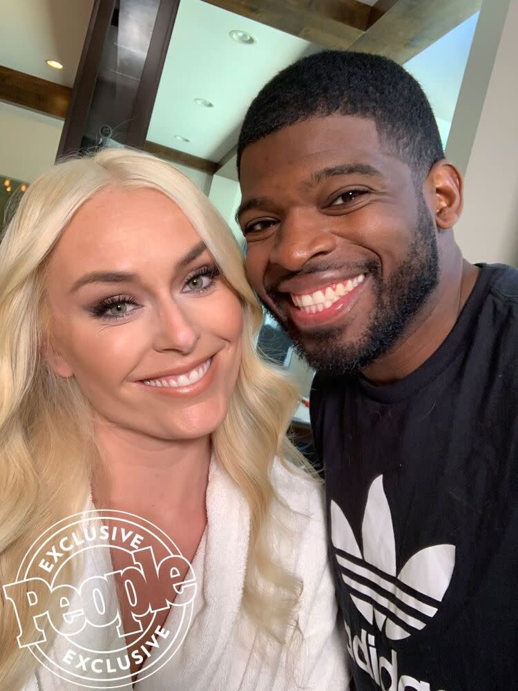 Lindsay Vonn, P.K. Subban | Courtesy of Lindsey Vonn