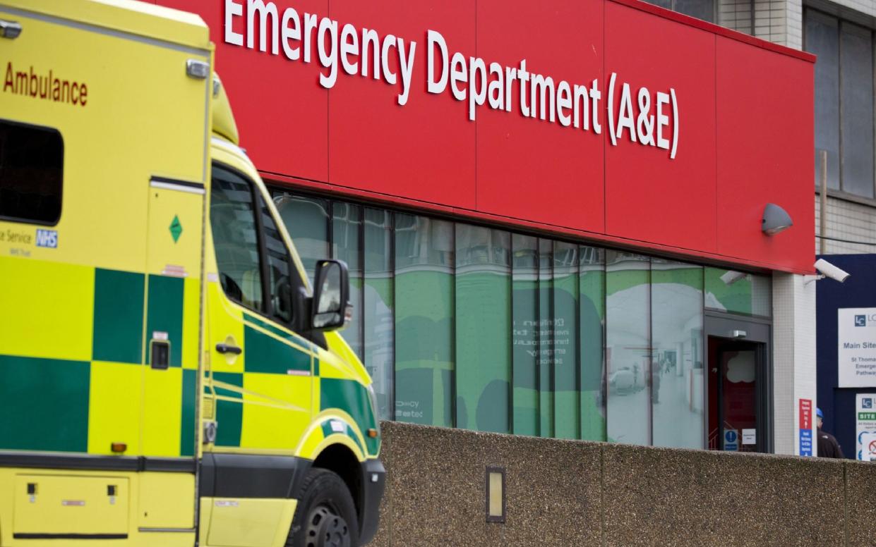 Ambulance outside A&E